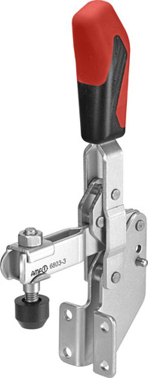 AMF 6803-1 Senkrechtspanner mit rotem Handgriff, Größe : 1, F1: 0,8 kN, F2: 1,1 kN - LE 6803 Senkrechtspanner -Abbildung