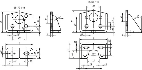 Norelem 05170-110 KONSOLE, ZU SCHNELLSPANNER 05170 010 - Norelem 05170-KO Konsole