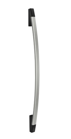 Leschhorn GM-36.1000.01   gebogene Maschinengriffe, Aluminium,  A 100, 0 Schenkel schwarz / Steg natur Griff aus Einzelelementen, komplett montiert - Leschhorn GM gebogene Maschinengriffe in modernem Design