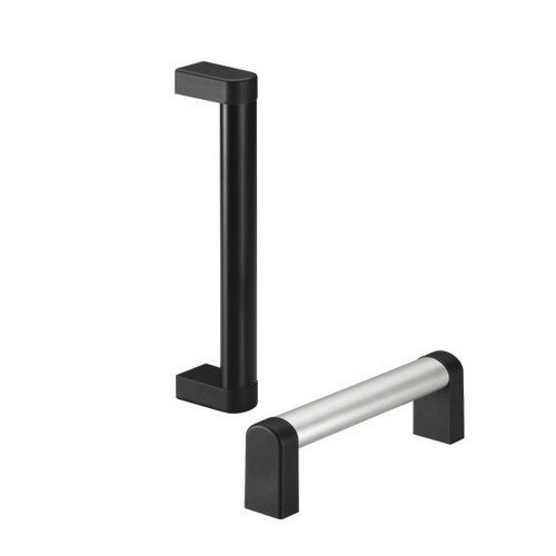 Leschhorn A4-35.P200.N01 Alu-Oval-Rohrgriffe  A 200,  naturfarben Griff aus Einzelelementen, komplett montiert - Leschhorn A4-35-P Oval-Rohrgriffserie