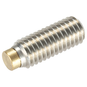 Halder 22760.0466 Druckschraube mit Messingbolzen  M 6 x 26,5, rostfreier  Vergütungsstahl Güte 12.9 (1200 +– 100 N/mm2) - Druckschrauben Druckschraube mit Messingbolzen - M 4 x 10 5 - Stahl mit Messingbolzen Stahl