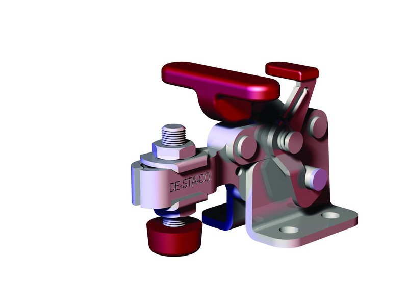 DESTACO 307-U Horizontalspanner Haltekraft 1500N, Öffnungswinkel 90° - 307-UR Horizontalspanner - U- Spannarm - Fuss abgewinkelt mit Zusatzverriegelung