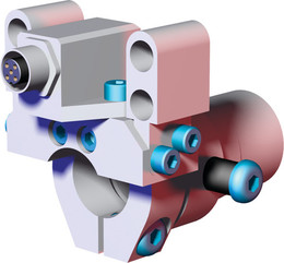DESTACO CPI-RDC-25M-1 manueller Werkzeugwechsler Flanschanschluß, Rohrdurchmesser 25 mm, Druckluft-Port 0, Electric-Port 0, max. statische Lastwert 47 Nm, Material Aluminium - LE70000 RDC-25M-4AS-5E Bayonett mit Druckluft und Elektrikanschluss
