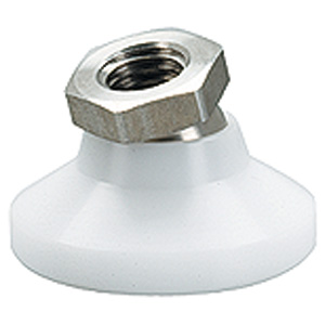 Halder 22590.0116 Gelenkteller M 16, Teller aus Thermoplast, Kugelelement aus rostfreiem Stahl - Gelenkteller - M 8 - Teller und Kugelelement aus Stahl Teller und Kugelelement