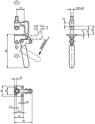 Kipp K0078.0360 ZUGSPANNER, P=360 daN - KIPP K0078 Zugspanner
