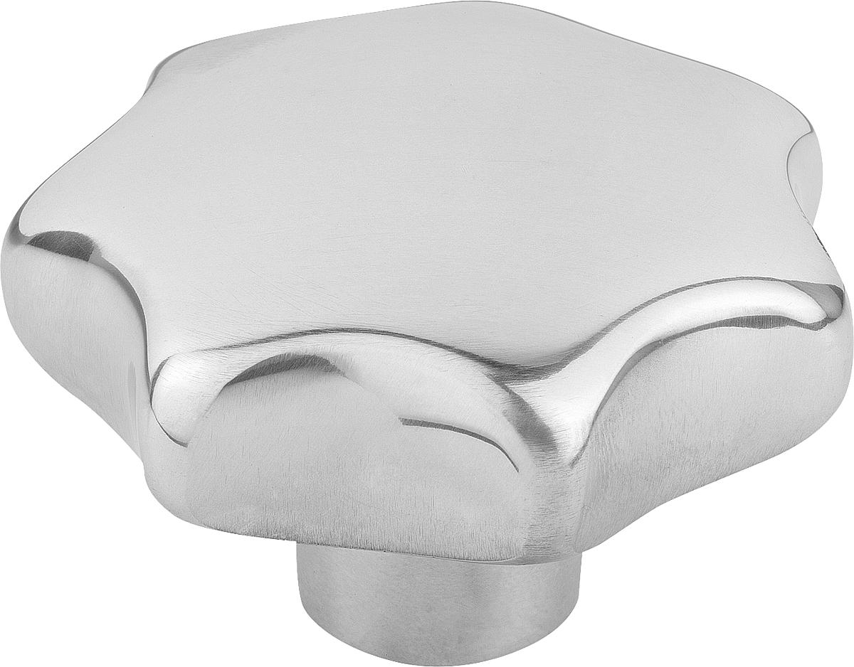 Norelem 06192-380162 STERNGRIFF FORM C, D1=80, D4=16H7, ALU, POLIERT - 06192-380162 STERNGRIFF FORM C - D1 80 - D4 16H7 - ALU - POLIERT