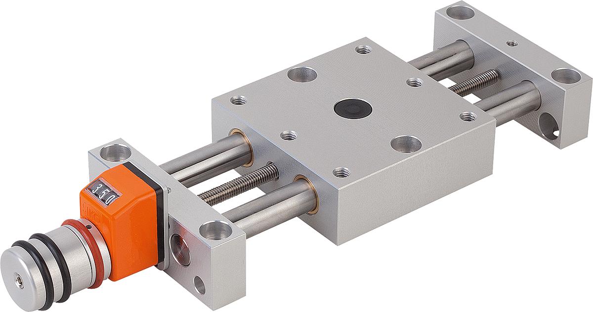 Norelem 21122-08 POSITIONIERTISCH LANG, MIT POSITIONSANZEIGER - 21122-08 POSITIONIERTISCH LANG - MIT POSITIONSANZEIGER