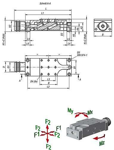 Norelem 21140-04 HUBTISCH, - Norelem 21140 Hubtische