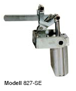 DESTACO 817-SE Standard Kraftspanner Haltekraft 2000 N; vertikaler Zylinder  Massiver-Spannarm (Sensor 8EA-109-1 separat bestellen) - 817 Standard Kraftspanner