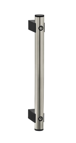 Leschhorn U5-30.R500.01   U5 Rohrgriffserie rückseitige Befestigung A 500,   Schenkel schwarz / Rohr natur - Griff aus Einzelelementen, komplett montiert - Leschhorn U5 Rohrgriffserie