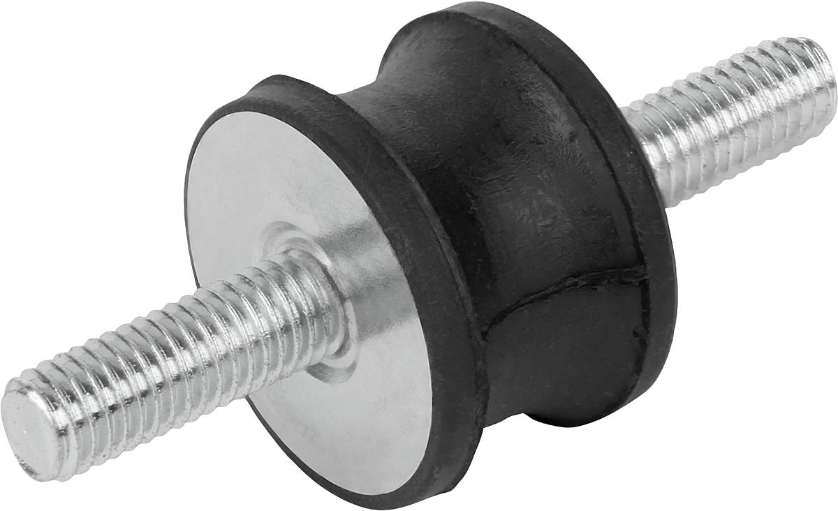 Norelem 26101-01001057 GUMMI METALL PUFFER TYP AT, D=10, H=10 - 26101-01001057 GUMMI METALL PUFFER TYP AT - D 10 - H 10