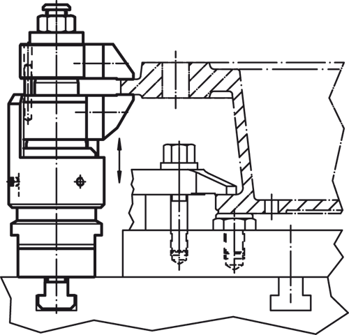 Halder 23320.0012 Schwimmspanner, kombinierte Spannung und Verblockung M12 - Schwimmspanner Schwimmspanner - kombinierte Spannung und Verblockung - M12