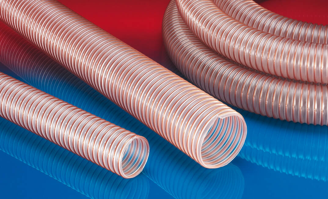 Norres 355-0085-2530-10 Saugfahrzeugschlauch, schwer und verstärkt, Innen-Ø 85 mm, Aussen-Ø 100 mm, Biegeradius 178 mm - Norres 355 - AIRDUC PUR 355 VAC-TRUCK REINFORCED