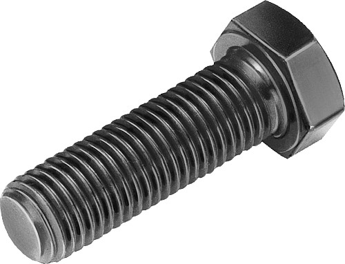 Kipp 933 M06X50 Sechskantschraube DIN 933 Festigkeitsklasse 8.8, schwarz,   D=M6, L=50 - KIPP K0871 Sechskantschrauben DIN 933