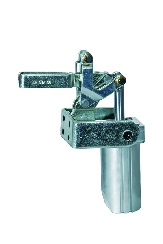 DESTACO 817-SE Standard Kraftspanner Haltekraft 2000 N; vertikaler Zylinder  Massiver-Spannarm (Sensor 8EA-109-1 separat bestellen) - 817 Standard Kraftspanner