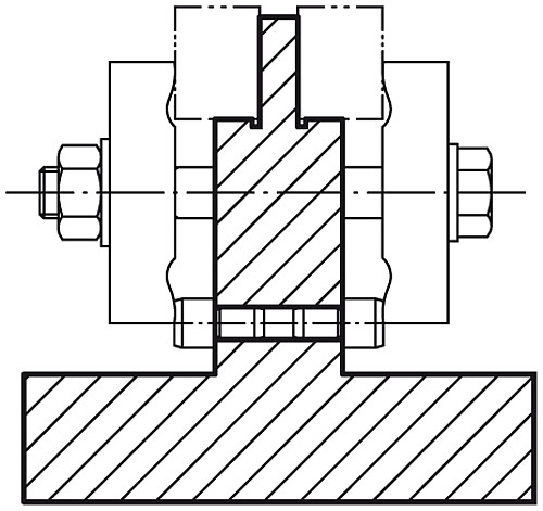 Norelem 01580-06X600 T PROFIL GG, B=160, H=160, L=600 - Norelem 01580 T Profile allseitig bearbeitet Grauguss und Aluminium