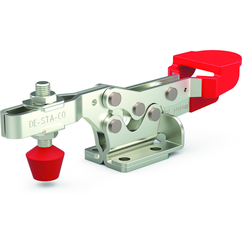 DESTACO 225-U Horizontalspanner Haltekraft 2200N, Öffnungswinkel 90° - DESTACO 225-UR Horizontalspanner - U- Spannarm - Fuss abgewinkelt - mit Zusatverriegelung