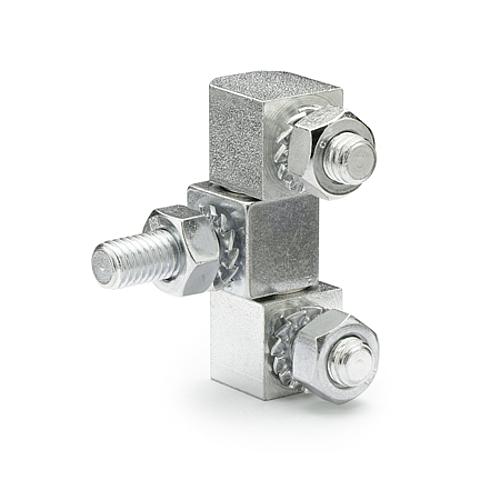 Ganter 129-12-D SCHARNIER ZUM ANSCHRAUBEN, DREITEILIG - GN 129 Scharniere - Stahl-Abbildung