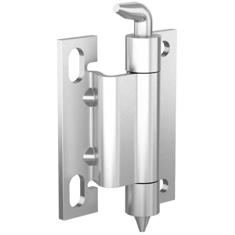 Leschhorn 60-1-4033 Scharniere für unsichtbaren Anschlag mit Öffnungswinkel 120° B, A= 60, Material Grundkörper: Stahl, verzinkt, Material Stift: mit Nut, Stahl, verzinkt - LE 60-1-4000 - 62-1-3750 Scharniere fuer unsichtbaren Anschlag mit Oeffnungswinkel 120 Grad B