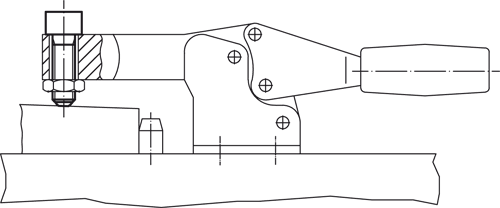 Halder 22700.0276 Kugeldruckschraube mit Kopf Kugel  verdrehgesichert  M 20 x 100, abgeflachte Kugel Auflagefläche  geriffelt  Stahl - Kugeldruckschrauben Kugeldruckschraube mit Kopf - Kugel verdrehgesichert - M 6 x 30 - abgeflachte Kugel