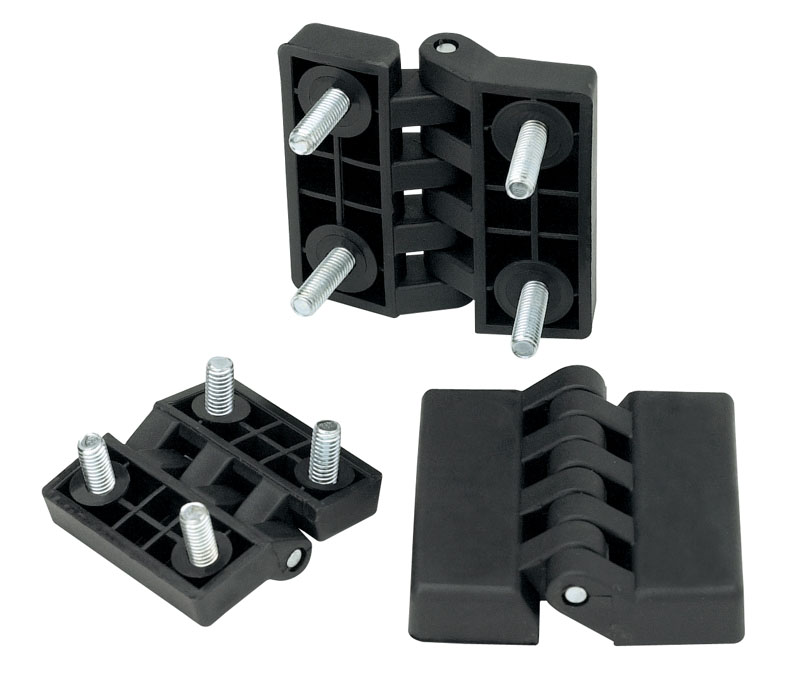 Leschhorn LE O431Scharniere  Ia 40; Ib 40; Gewinde d1 M8; Kunststoff PA, schwarz, - Boteco O431Scharniere