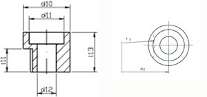 Leschhorn Spannbuchsen DIN 173, d12 08,10; l13 17 - DIN 173 Spannbuchsen