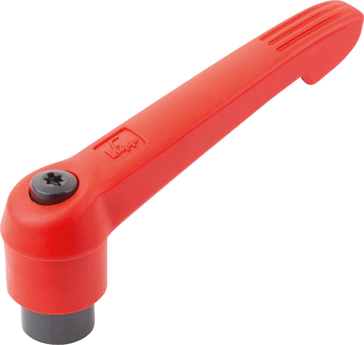 Kipp K0269.30884 KLEMMHEBEL GR.3  M8, GRIFFHEBEL VERKEHRSROT - K0269-30884 KLEMMHEBEL GR 3 M8 - GRIFFHEBEL VERKEHRSROT