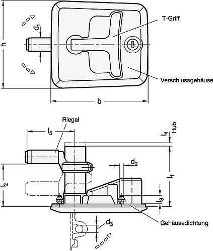 Ganter 5630-SCT-77-SW Dreh Spannverschlüsse - GN 5630 Dreh Spannverschluesse-Abbildung