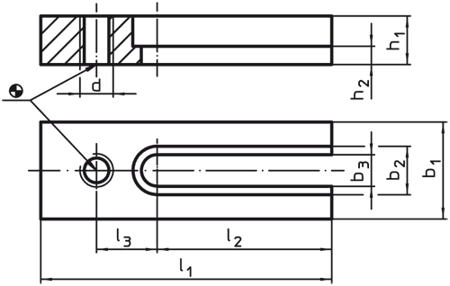 Halder 23210.0740 Halteleiste für Niederzugspanner, 40 - Halteleisten Halteleiste fuer Niederzugspanner - 40