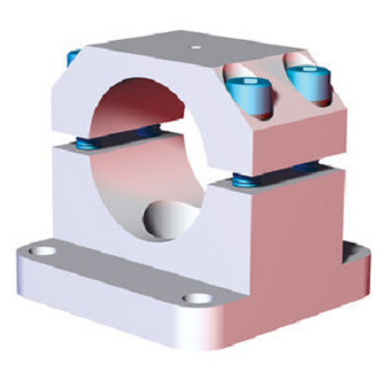 DESTACO CPI-KL-60-78F Fußklemmen Flanschadapter, D= 60 mm, stat. Lastwert 675 Nm, Material: Aluminium, - LE70000 Flanschadapter