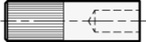 Ganter 715.1-10 MONTAGEDORN FÜR SEITENDRUCKSTÜCK Ø10 - GN 715-1 Montagedorn fuer Seitendruckstuecke GN 715 - GN 714-Skizze