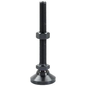 Halder 22590.0572 Gelenkteller M 16 x 200 Teller aus Thermoplast, Kugelelement mit Bolzen aus rostfreiem Stahl - Gelenkteller - M 8 - Teller und Kugelelement aus Stahl Teller und Kugelelement