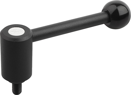 Kipp K0108.4242X70 SPANNHEBEL GR.4, M24X70,  0 Grad - KIPP K0108-0 Spannhebel mit Aussengewinde - 0 Grad