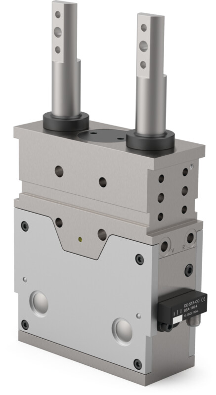 DESTACO 85D5-2C40000004 Doppelter Schubstangenspanner - DESTACO 85D5-2 D4 Doppelter Schubstangenspanner ohne Handhebel - NAAMS-Standard 180 Grad-Abbildung