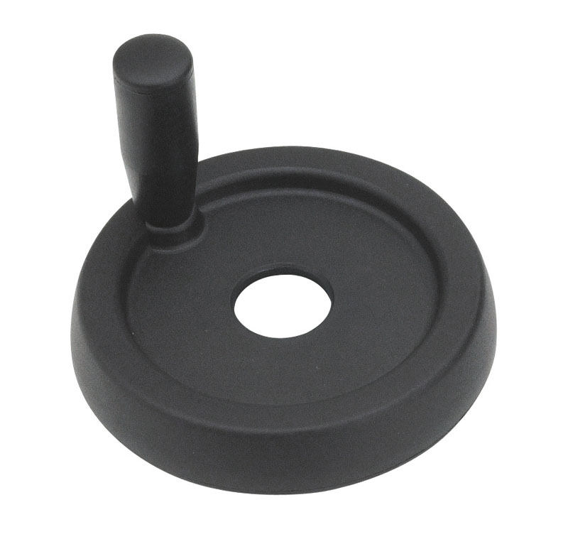 Leschhorn C194 Scheibenhandräder mit drehbarem Griff  D 249; Bohrung 8H7; d 59; schwarz - Boteco C194 Scheibenhandraeder mit drehbarem Griff