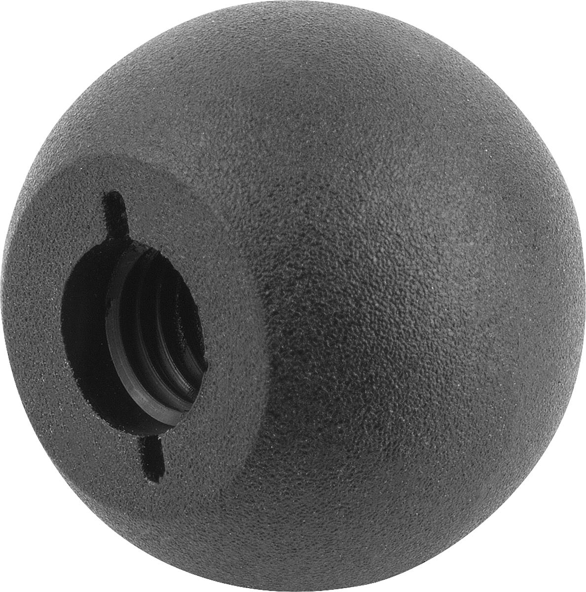 Norelem 06247-13208 KUGELKNOPF D1=32  M8, FORM C, THERMOPLAST - 06247-13208 KUGELKNOPF D1 32  M8 - FORM C - THERMOPLAST