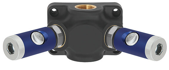 RIEGLER EVDS12-3 Endverteilerdose o. Durchgangsgewinde, 3 Si.heitskpl. NW7,4, G1/2 - LE71512 EVDS34-3 Verteilerdosen mit Druckknopf Sicherheitskupplungen NW 7 4