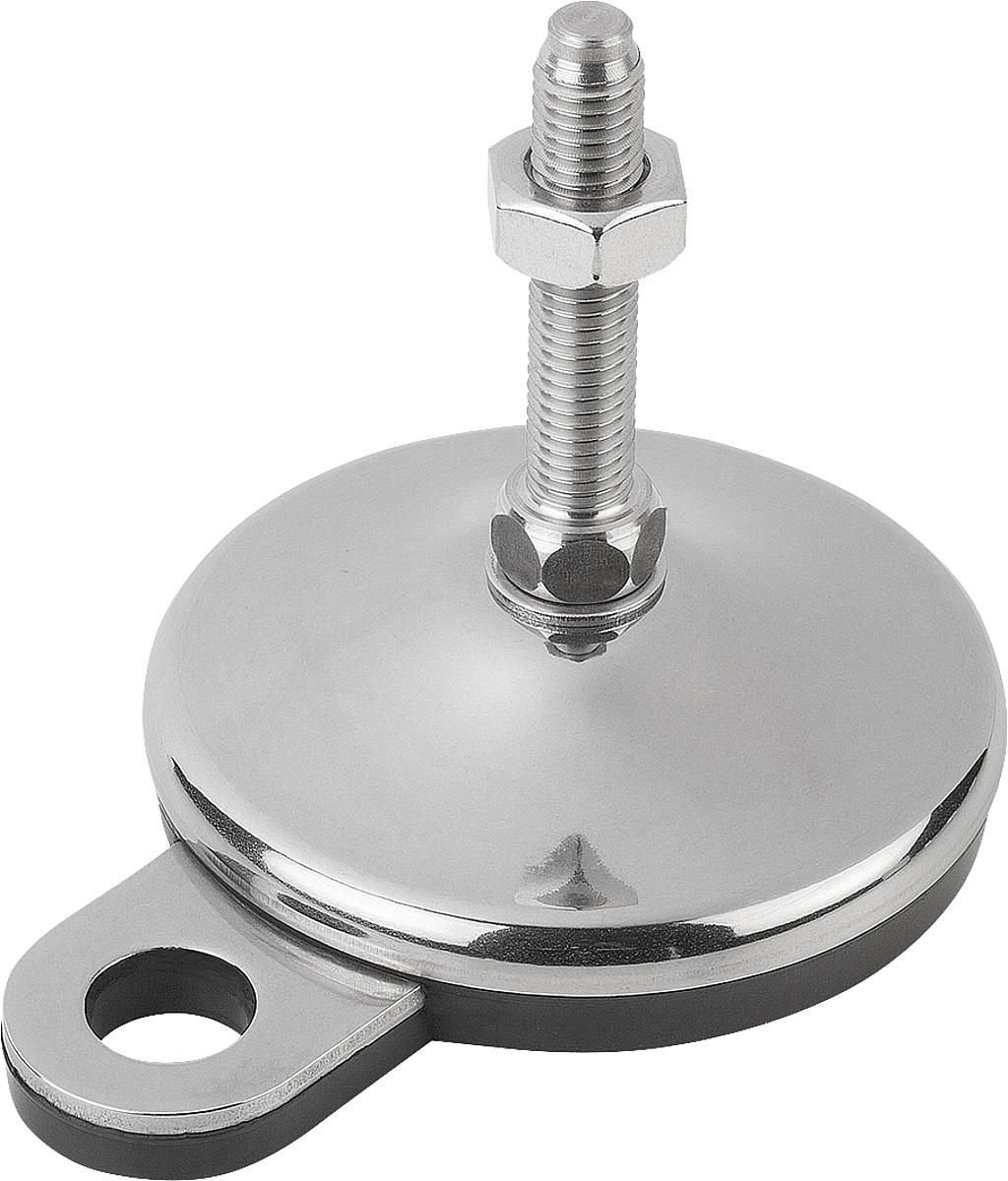 Kipp K0739.2210020X200 STELLFUß FORM B EDELSTAHL D=100, M20X200 - K0739-2210020X200 STELLFUss FORM B EDELSTAHL D 100 - M20X200