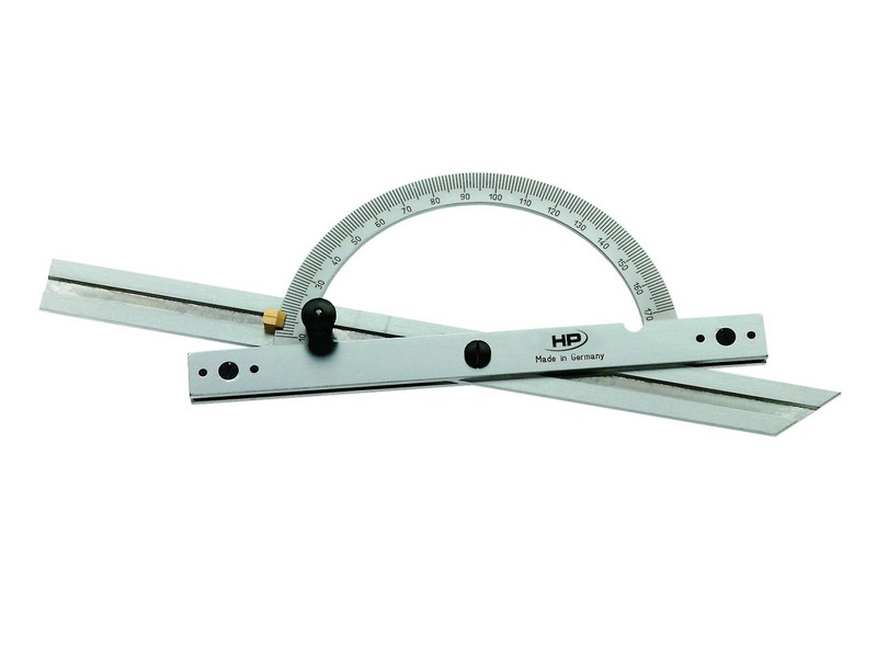 Helios Preisser, 0416301  Gradmesser (Schrägmaß)  Gradbogen-ø 100 mm, freier Schenkel 150 mm - Helios Preisser 0416 Gradmesser -Schraegmass-