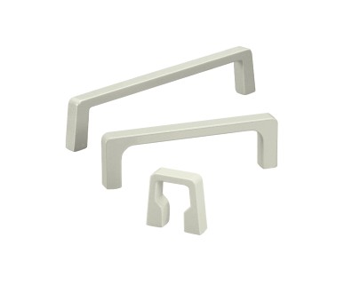 Leschhorn S1-12.180.9002   ProfilAluuminium Bügelgriffe A 235,  grauweiß pulverbeschichtet - Leschhorn R1 S1 -Clean Line-