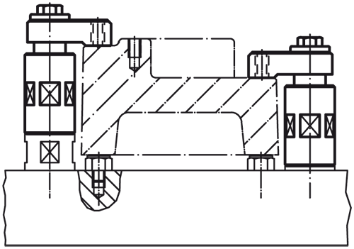 Halder 23310.0060 Aufsitzspanner, Größe 60 Ø 60 x 135 mit Exzenterhebel - Aufsitzspanner - Groesse 60 - Durchmesser 60 x 135 - mit Spannschraube mit Exzenterspannhebel -Bild 1-