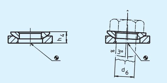 Halder 23050.0416 Kegelpfanne ähnlich DIN 6319 Ø 19.0, Form D, aus rostfreiem Stahl 1.4305 - EH 23050 Kugelscheiben und Kegelpfannen aehnlich DIN 6319 - rostfreier Stahl