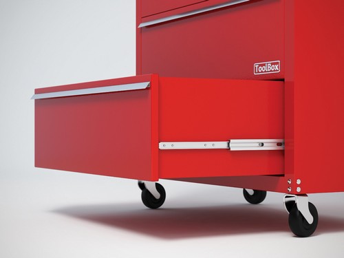 Accuride DZ5321-0040EC Teleskopschienen 100% Vollauszug, 19,1x53,1, SL 400, TR 388, 65kg, hell verzinkt - 5321 Accuride Teleskopschiene - Anwendung Werkzeugwagen