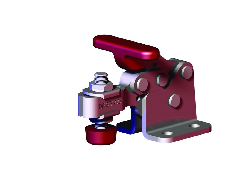 DESTACO 307-U Horizontalspanner Haltekraft 1500N, Öffnungswinkel 90° - 307-USS Horizontalspanner - U- Spannarm - Fuss abgewinkelt - Edelstahlausfuehrung