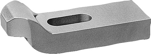 DIN 6316 04090-06 SPANNEISEN GEKRÖPFT STAHL, FÜR SCHRAUBE  M6, L=60 - Norelem 04090 Spanneisen gekroepft DIN 6316 - Stahl und Aluminium