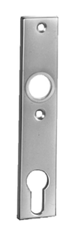 AMF 497Z Zylinder-Kurzschild, Abmessung: 32 x 156 x 7 mm, Bohrung für Drückerbetätigung: Ja - LE 497Z Zylinder-Kurzschild -Abbildung