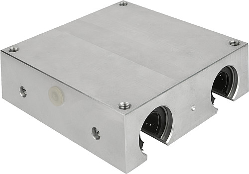 Norelem 21555-121012 LINEARGEHÄUSEEINHEIT D=12, QUADRO, MIT KUGELLAGER 21510 1212 - Norelem 21555 Lineargehaeuseeinheiten Quadro - offen