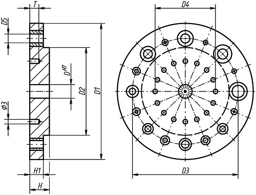 Norelem 08640-00 INDEXBOHRSCHEIBE  GR. 0, D=9H7 !!! AUSLAUFARTIKEL !!! NUR NOCH LAGERABVERKAUF !!! - Norelem 08640 Indexbohrscheiben fuer Drehteil Bohrspanner