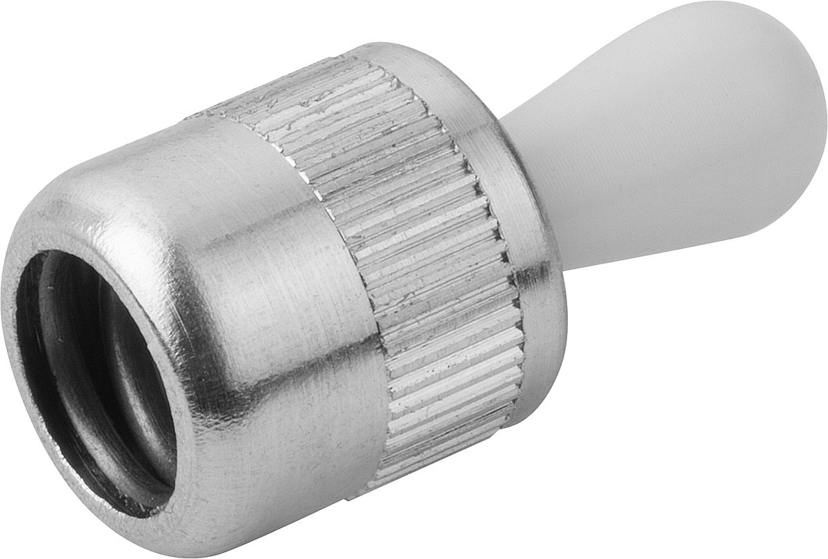 Kipp K0368.72104 FEDERNDES SEITENDRUCKSTÜCK, D=16, D1=10, F=100N - K0368-72104 FEDERNDES SEITENDRUCKSTUECK - D 16 - D1 10 - F 100N