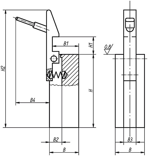 Norelem 08150-01 VERSCHLUSSTEIL !!! AUSLAUFARTIKEL !!! NUR NOCH LAGERABVERKAUF !!! - Norelem 08150 Verschlussteile